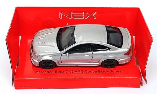 Welly Pull Back & Go 49720CW-AZ-3 - Mercedes Benz C63 AMG Coupe Black Series - Picture 4 of 5