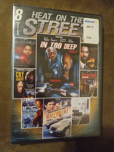 8 FILM COLLECTION HEAT ON THE STREET DVD IN TOO DEEP 2-DISC SET New Sealed 2012 - Foto 2 di 3