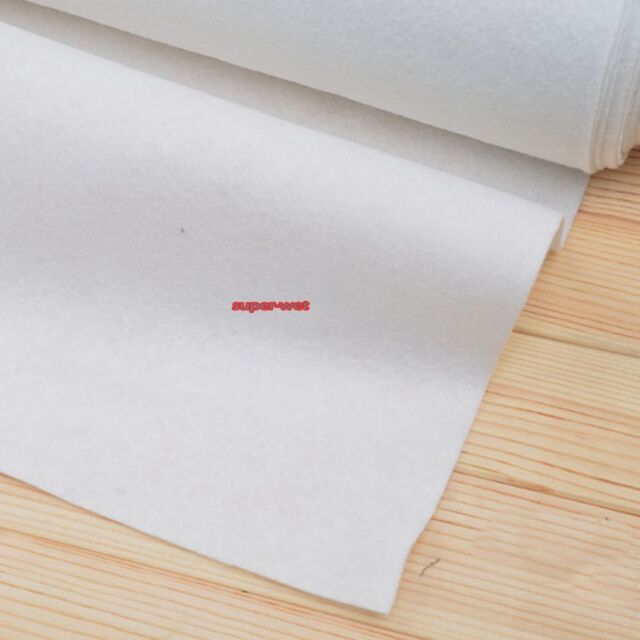 Iron On Fusible Interfacing Interlining Sewing Fabric White 200gsm Heavy 90cmX1m