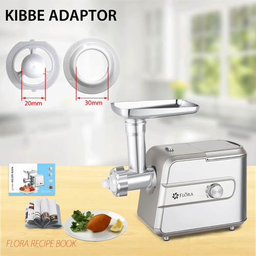 Flora Max 3000W Electric Meat Mincer Sausage Filler Stuffer Kibbe Maker Machine - Picture 9 of 56