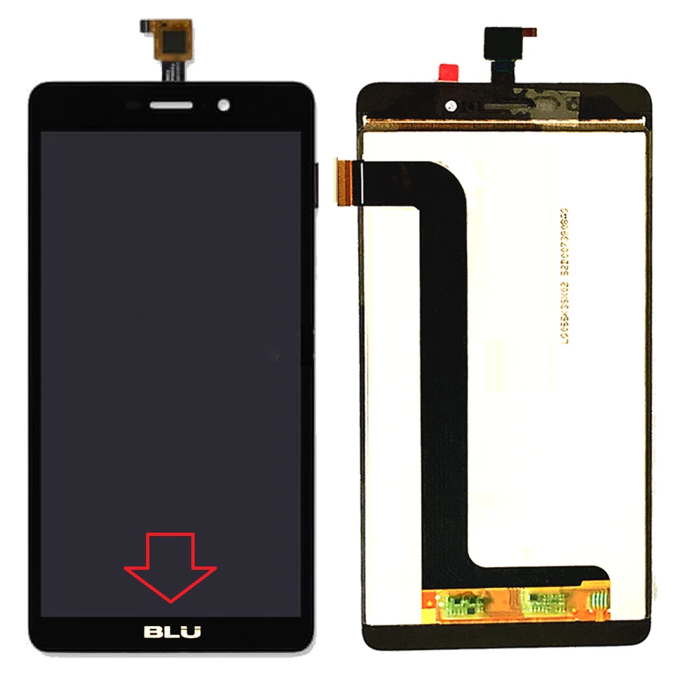 Blu Life XL L050u L050L LCD Display Touch PanelScreen Glass Digitizer BLACK Foto 2 de 4