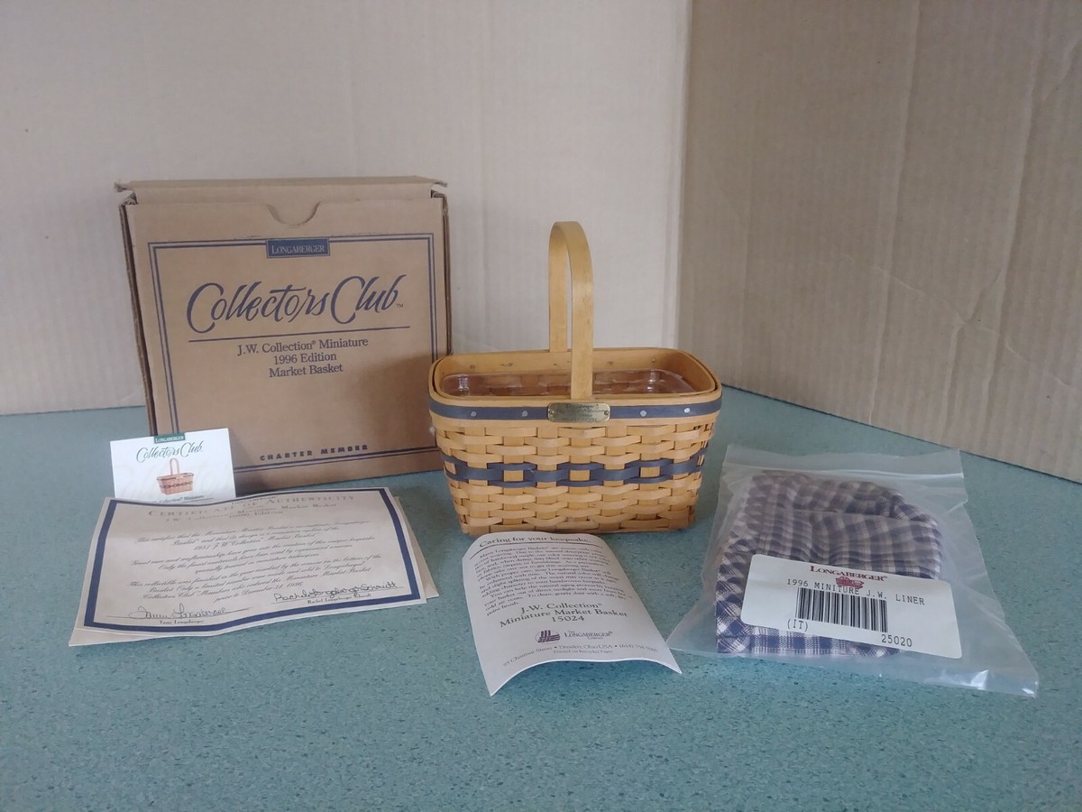 $_32.JPG?set_id=880000500F Longaberger Collectors Club Miniature 1996 Edition Market Basket main image 2
