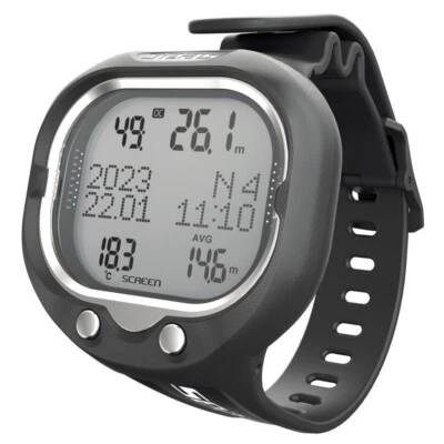 Seac Sub Screen Tauchcomputer in schwarz/weiss