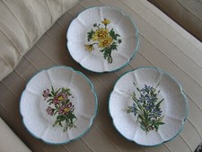 Albisola ceramica Vittoria Mazzotti Italy 3 piatti decorativi - pottery fayence