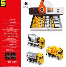 Mezzi da lavoro modellini 1:66 con retrocarica Truck Betoniera Gru Autogru