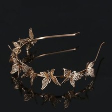 Butterfly Tiara Hairbands -Bridal Rhinestone Crown Wedding Women Hair Jewelry 1p