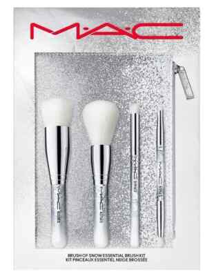 MAC Brush OF Snow Essential 5pc Kit Bag Set 426 427 519 517 (SES