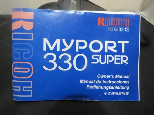RICOH MYPORT 330 Super 35mm Compact Camera w/ 38-130mm Zoom + Case + Manual - Picture 12 of 12