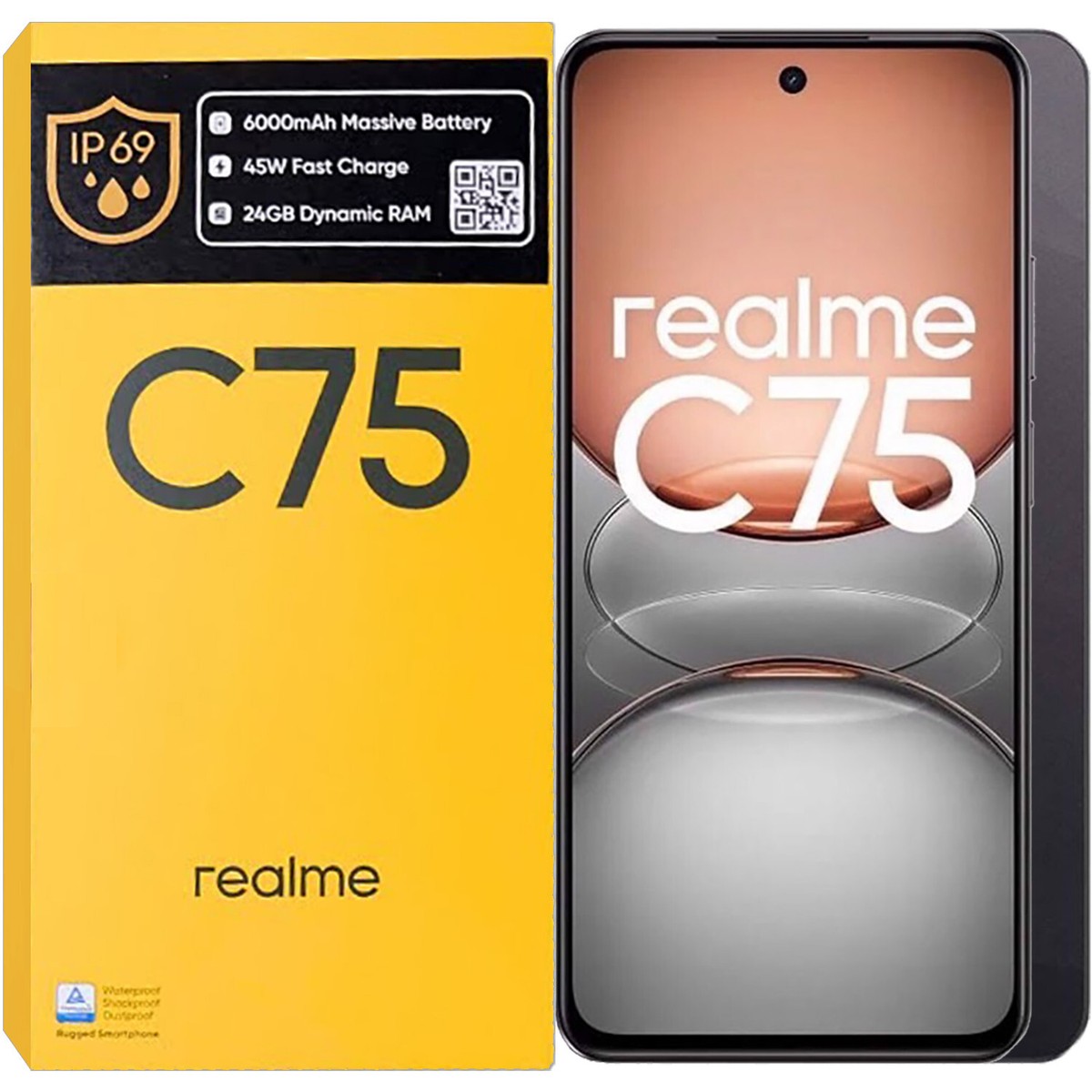 Realme C75 4G/LTE Black 256GB + 8GB Dual-SIM Factory