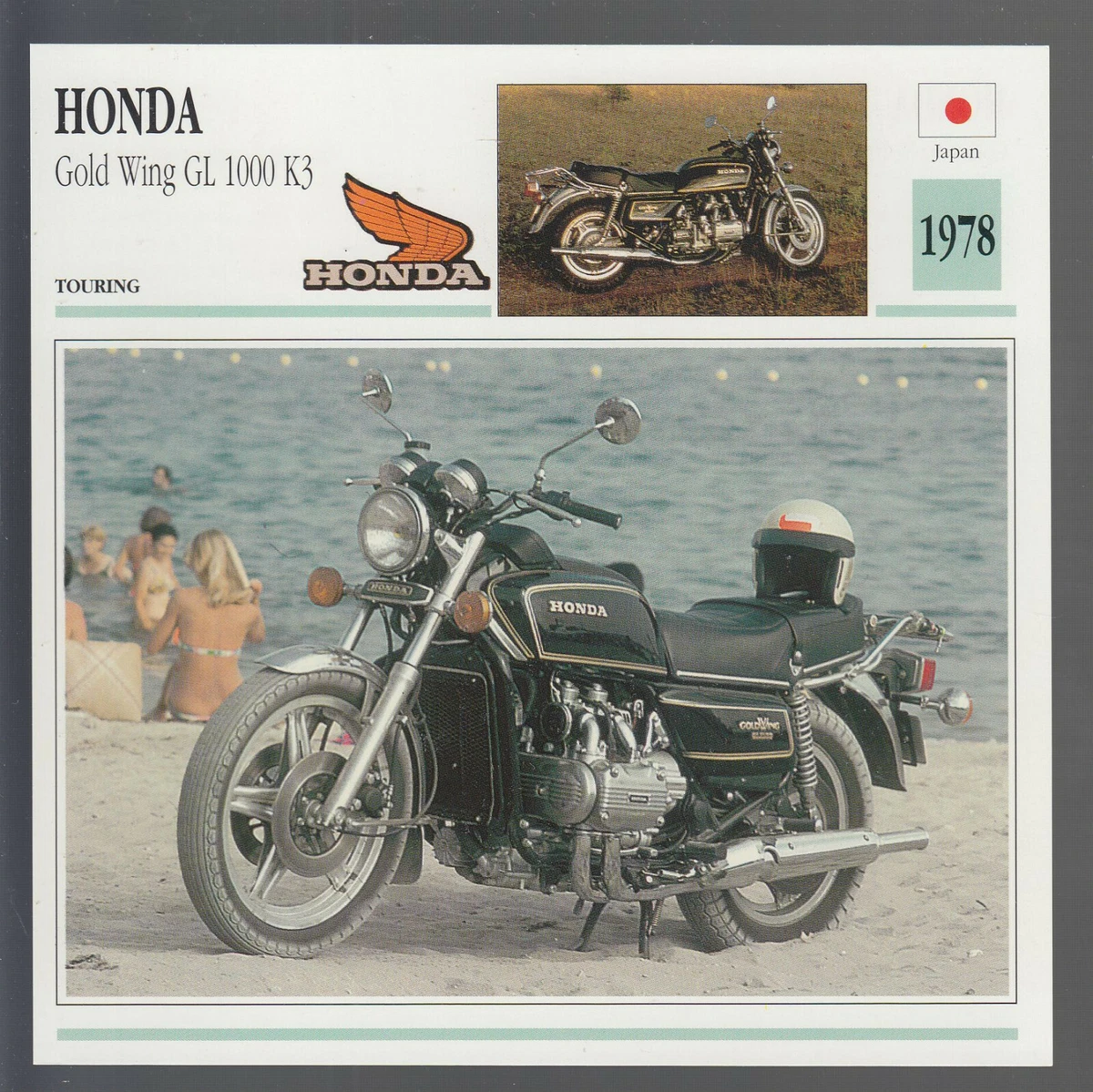 1978 Honda Gold Wing GL 1000 K3 999cc Japan Motorcycle Photo Spec