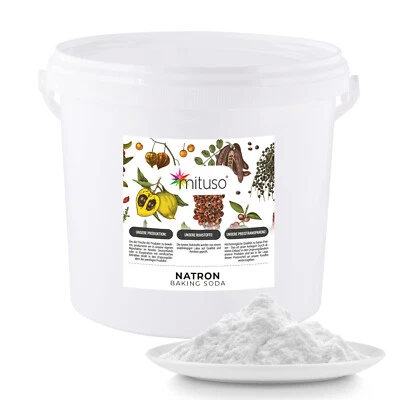 mituso Natron Pulver 5 kg Eimer | Lebensmittelqualität E500 Natriumbicarbonat
