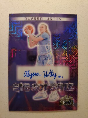 Alyssa Ustby 2024 Leaf Metal Women She Got Game Autograph SSP  1/2 UNC