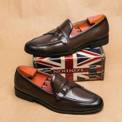 2023 Italian Dress Shoes Men Wedding Party Shoes Loafer Male Designer Flat Shoes