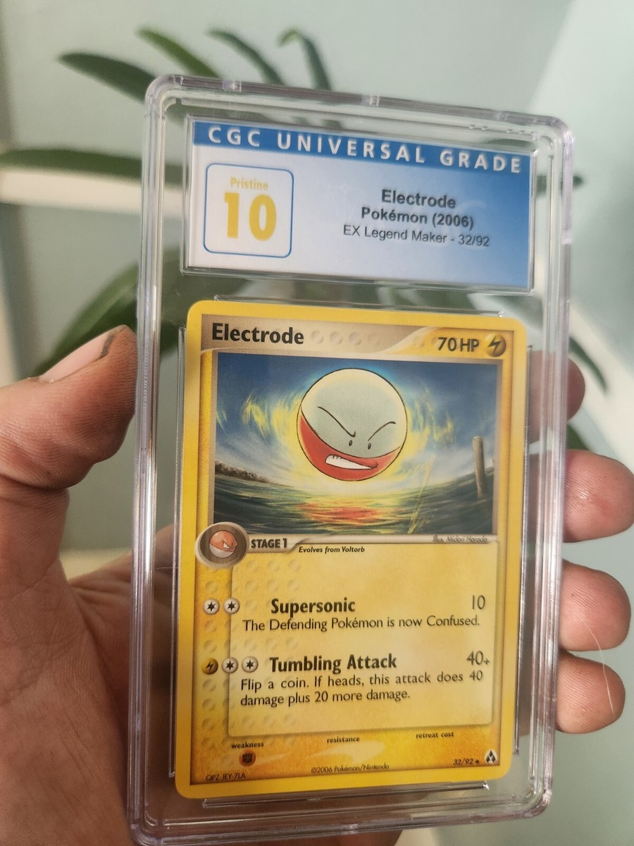 POP 7) CGC 10 PRISTINE Pokémon Card Electrode 32/92 EX Legend