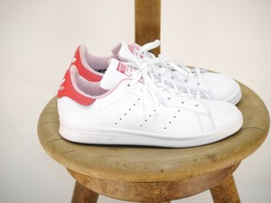 Adidas Stan Smith Sneaker Schuhe Ortholite Weiss Rot Damen Grosse 35 Uk 3 Ebay