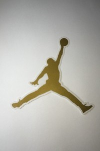 gold jordan symbol