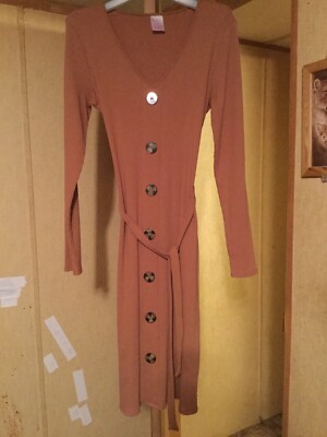 Juniors 8/9 Med No Boundaries Long Sleeve  Dress (nwot)