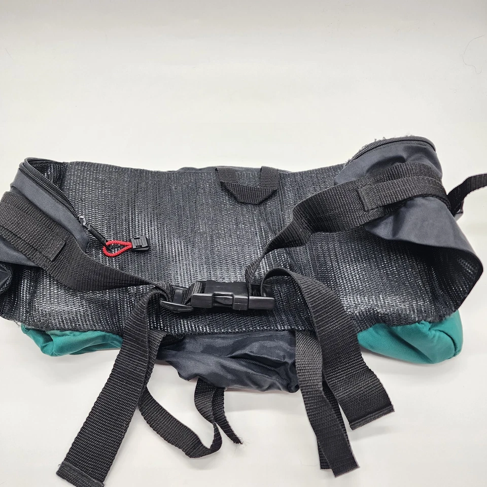 Винтажный Stansport Fanny упаковка 2 бутылки перевозчик зеленый туризм кемпинг снаряжение - Изображение 4 из 4