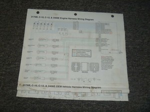CAT Caterpillar 3406E Engine Harness Electrical Wiring Diagram Manual