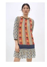 Anthropologie x Verb by Pallavi Singhee Isa Embroidered Tunic Dress Small