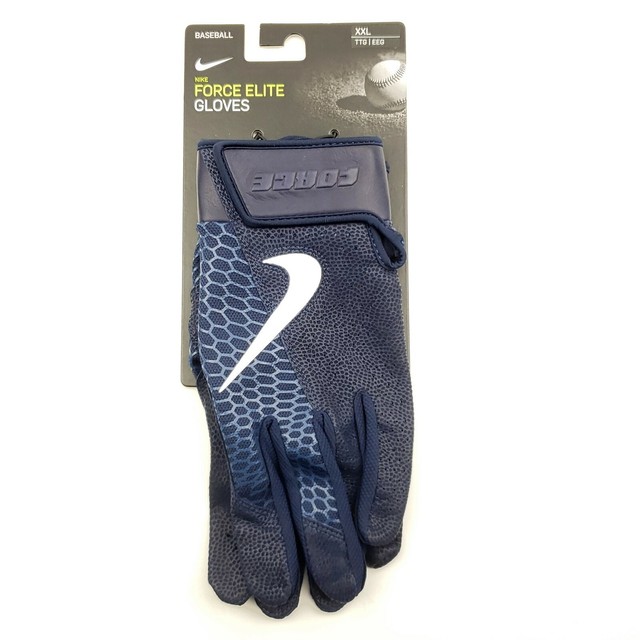 Nike Force Elite Baseball Batting Gloves Adult Size XXL Navy Blue