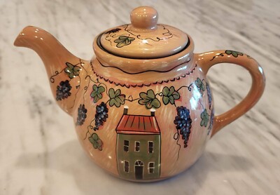 Lang Susan Winget Teapot Earthenware Ceramic 2005 Height 7 in.