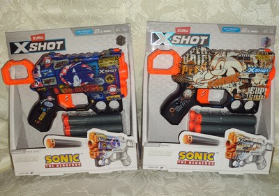 Zuru X-Shot Sonic The Hedgehog Retro & Race Team Blasters 2 Pack 2023