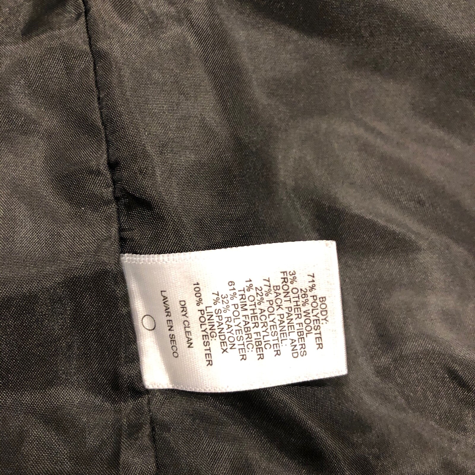 Narciso Rodriguez Blazer Womens S Jacket Black Silver Metallic Preppy Party