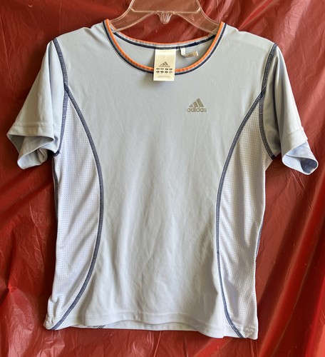 Girl’s M ADIDAS Clima 365 Athletic Running Shirt Light Blue - Picture 9 of 9