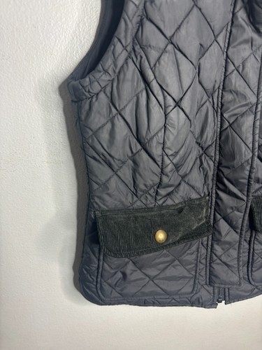 JOULES Black Quilted Gilet Size US 6 Womens Full Zip Padded Vest Bodywarmer 4614 - Picture 2 of 7