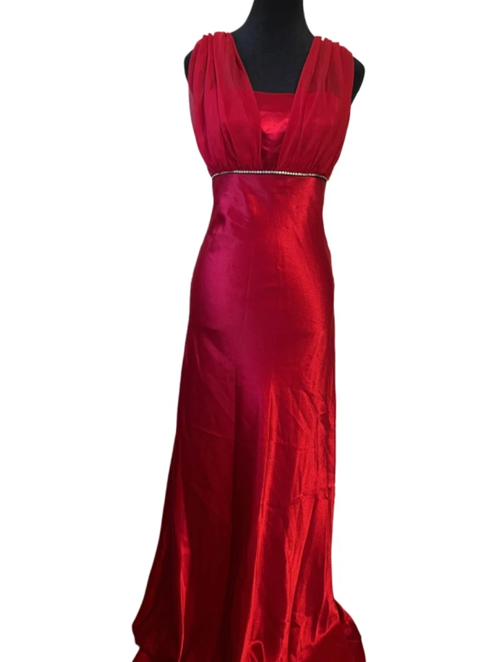 Fiesta fashion evening prom bridesmaid party red long dress size M  NEW - Image 2 of 4