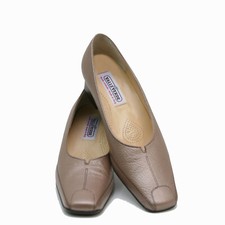 VALLEVERDE  Damenschuhe Echtleder Gr. 38(39),41(42) Kupfer-Beige Made in Italy 