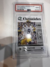 2020 One-of-One Panini Chronicles Joe Burrow RCNo. 1 #1 Draft Pick! LSU 1 Of 1