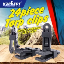 24 Pieces Heavy Duty Tarp Clips Clamps Great for Camping Canopies Tents Canvas