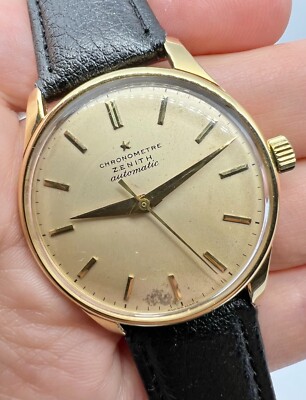 ZENITH AUTOMATIC BUMPER CHRONOMETRE GOLD 18K CAL