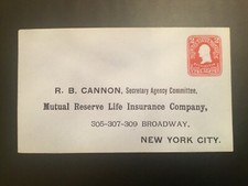 ICOLLECTZONE  US U398 Unused Advertising Envelope Entire 8/42/14 e 43 (E800)