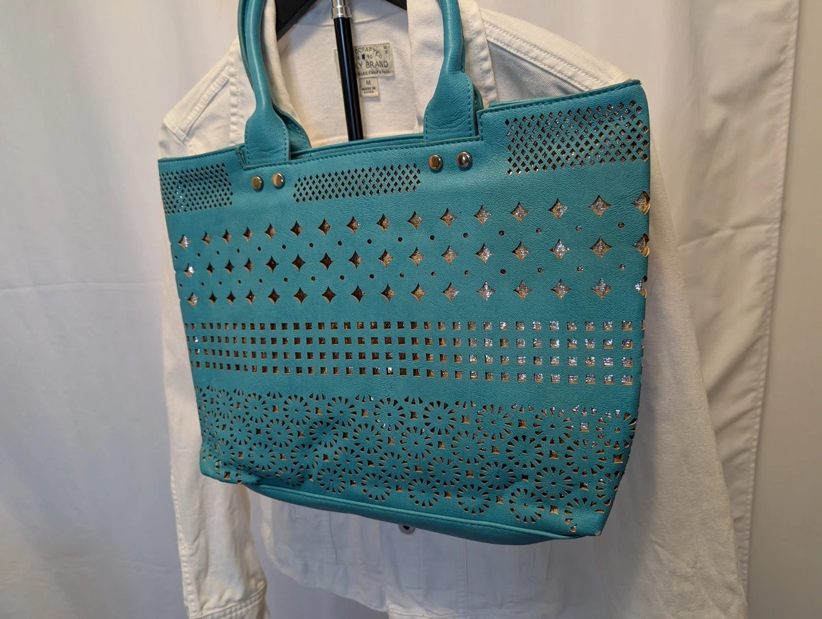 Big Buddha Womens Light Blue Metallic Pouch Backpack Seoul Extra Large Metallic 17 main image 3