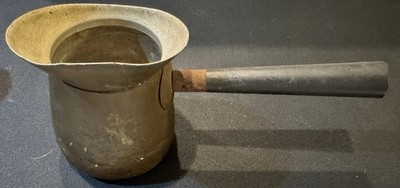 Vintage Handcrafted Copper Turkish Coffee Pot Ladle Acrylic Handle