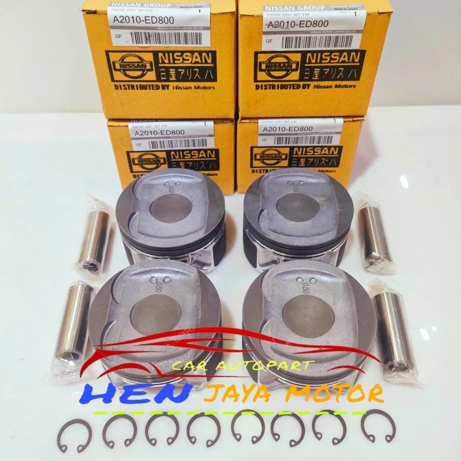 发动机活塞套件 0.50 适用于日产 Versa 2007 - 2011 A2010-ED800 原始设备制造商/原装 — 第 3/3 张图片