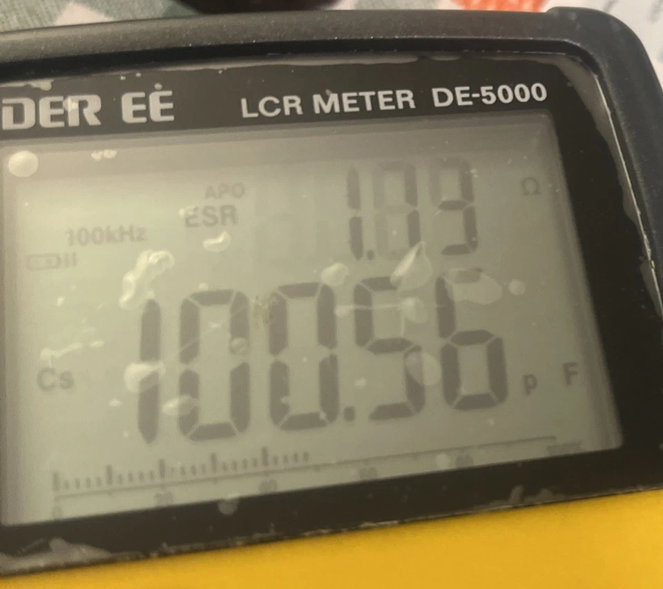 Condensador de mica Sangamo F1L 0.0001 MFD 1000 voltios 1kv 100pf 0.1nF 0.0001uF Foto 3 de 3