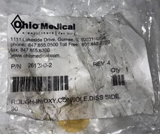 OHIO MEDICAL ROUGH-IN OXYGEN CONSOLE W/DISS HOSE 261230-2 thumbnail 4