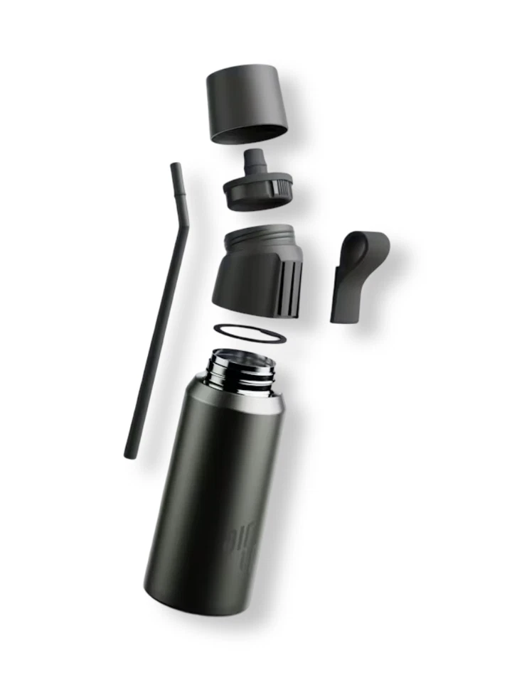 Air Up Borraccia 850 ml Acciaio Inox Steel Dusky Obsidian SS304 OriginaleAir Up - Immagine 2 di 2