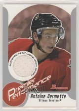2003 Bowman Draft Picks Premier Performance Jersey Antoine Vermette #PP-AV 0a4