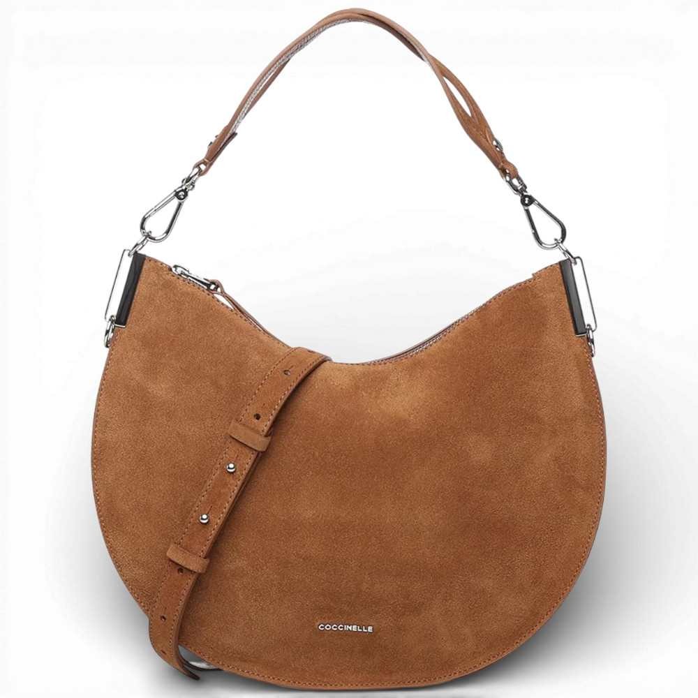 Mode Coccinelle Handtasche Sunup Medium Damen Cognac Wildleder 69790₽