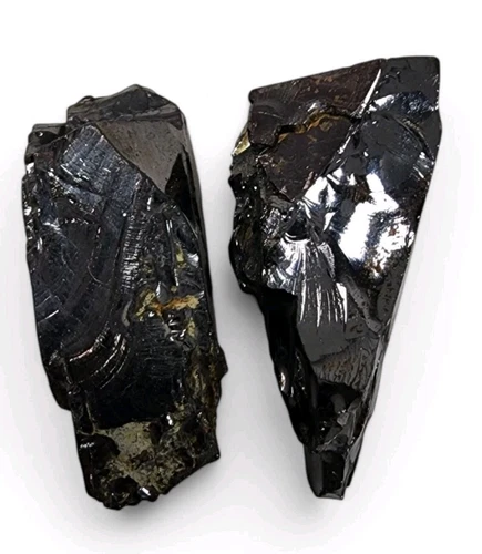 Shungite Elite Natural Stones Russia 14.7 grams 2 Piece Lot