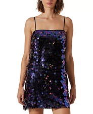 ASTR the Label Women's Porsche Sleeveless Sequin Mini Dress size small
