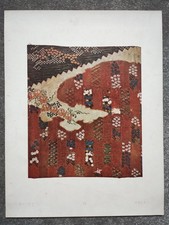 Four Seasons Grass Pattern - Antique Japanese Kimono Print - 1937