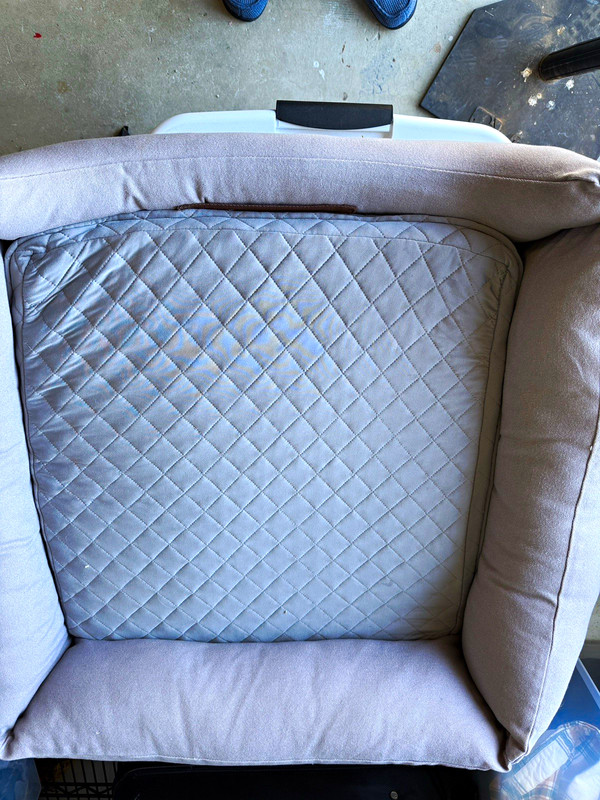 Gray Rectangular Nesting Bolster Dog Bed w/ Removable Cover