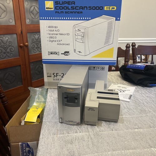 Nikon Super Coolscan 5000 ED Film Scanner 4000 dpi/sf-210 Slide Feeder - Picture 2 of 8