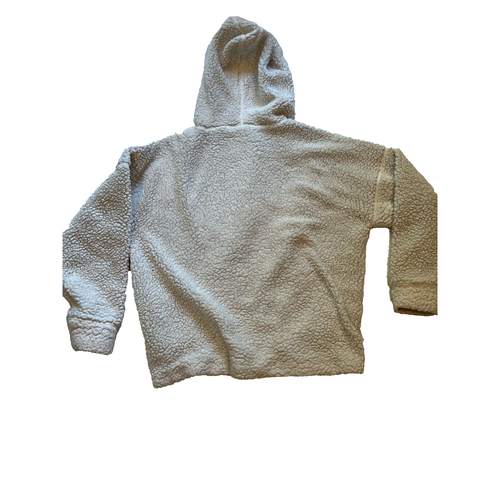 Prana Permafrost Media Cremallera Sherpa Sudadera con Capucha Suéter Bolsillo Pullover Sherpa Crema M - Imagen 7 de 11